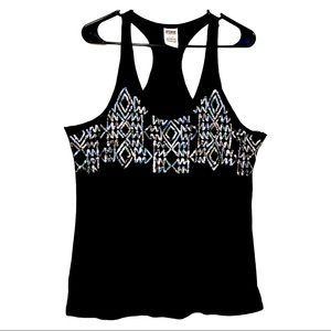 Victoria Secret Pink Racerback Sequin Tank